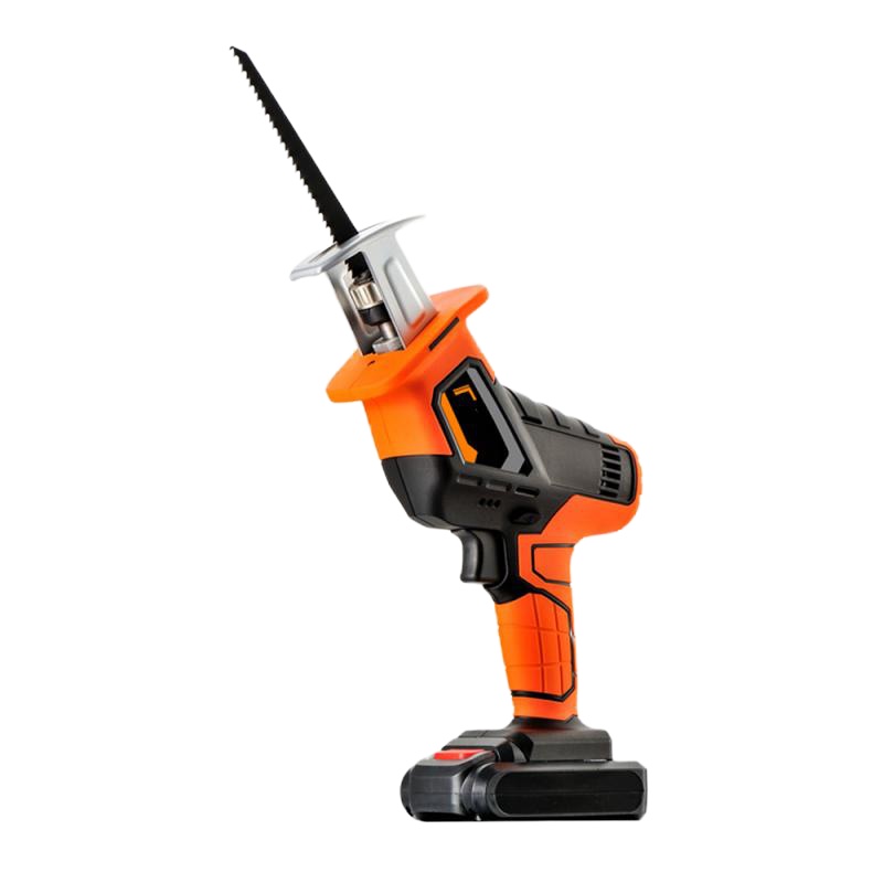 21V往复锯多功能锂闪电客电马刀锯小型充电家用电锯电动手提伐木锯 21v往复锯一电一充+塑盒豪华