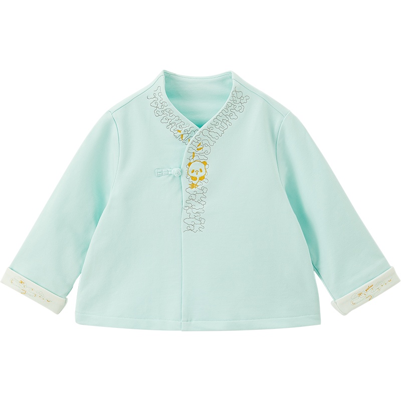 英氏儿童唐装宝宝汉服刺绣上衣YRTAJ30466A01 2020新款秋装