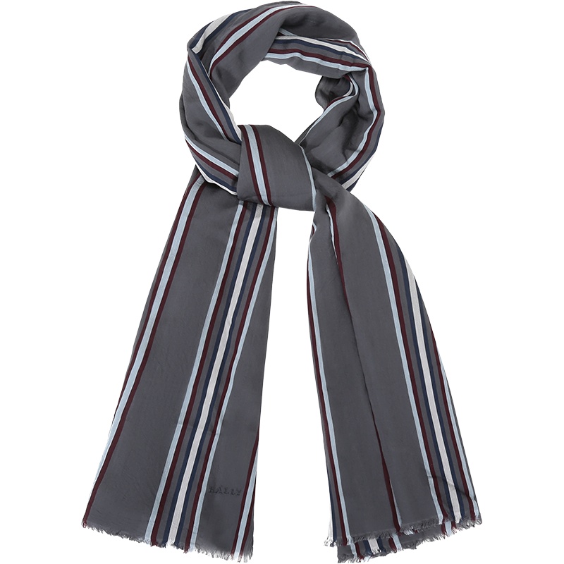 BALLY 巴利 男士 粘胶纤维围巾 M7CN454T 8J448