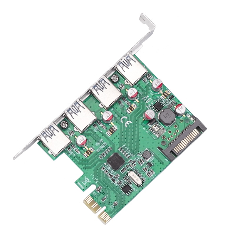 魔羯(MOGE)PCIEx1转4口USB3.0扩展卡 MC2018 瑞萨(NEC)芯片 pci-e转接卡