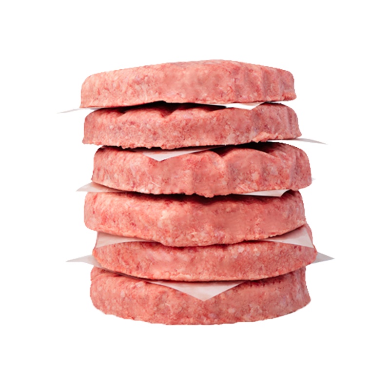 [第二份半价]暖男厨房 谷饲牛肉饼汉堡肉饼80g*5片早餐新鲜汉堡西餐食材牛排