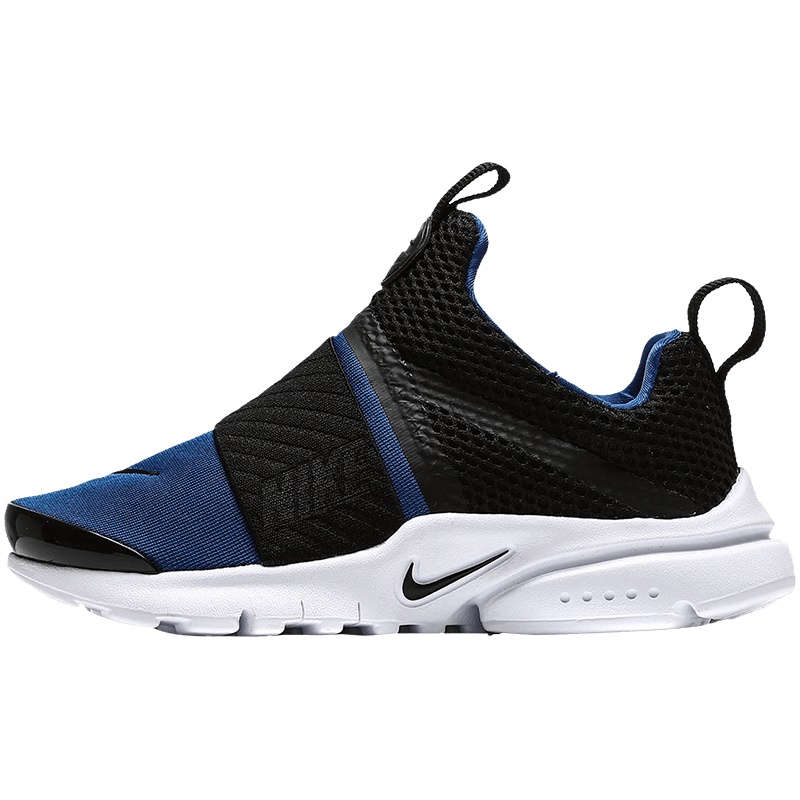 【自营】童鞋男中小童套脚跑鞋学生跑步鞋儿童运动鞋 870023-403健身房蓝+黑+白