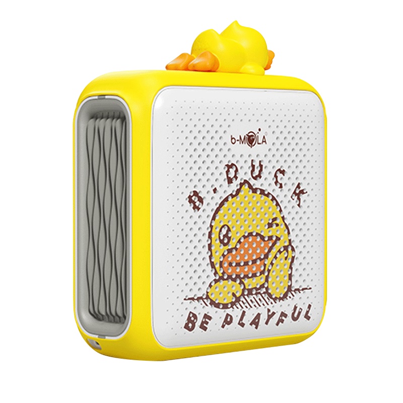 b-MOLA小黄鸭联名款车载空气净化器BM10黄色 信山RHT空净 消灭细菌 除车内异味甲醛雾霾 长效滤芯