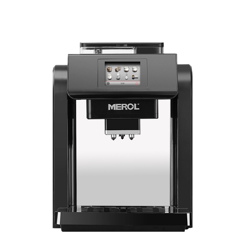 Merol/美宜侬 ME-717咖啡机全自动一键式小型磨豆意式商用家用煮