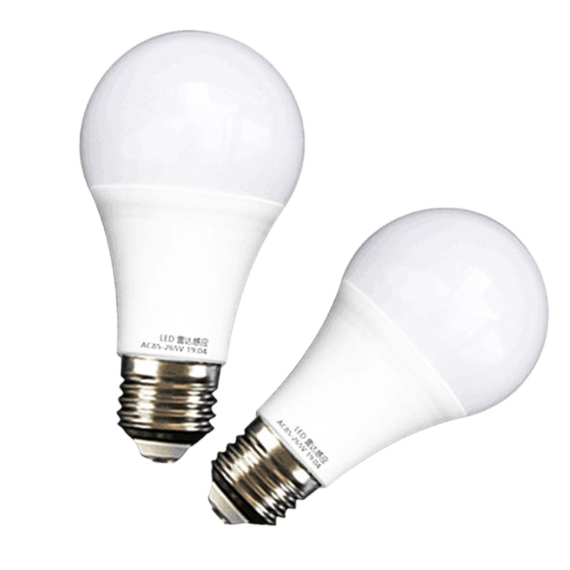 平凡时光 LED感应灯 E27声光控 5W正白光(10个装)