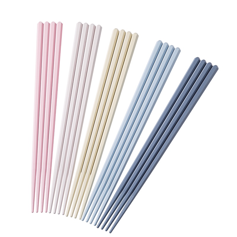 炊大皇合金筷10双装 家用耐高温不变形坚固筷子 防滑易清洗合金筷KZ01HJ