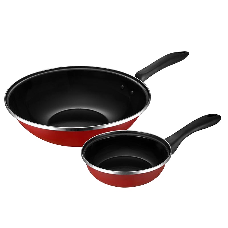 爱仕达 锅具两件套 PF02D1TG 搪瓷锅具炒锅煎锅套装通用（单位：套）