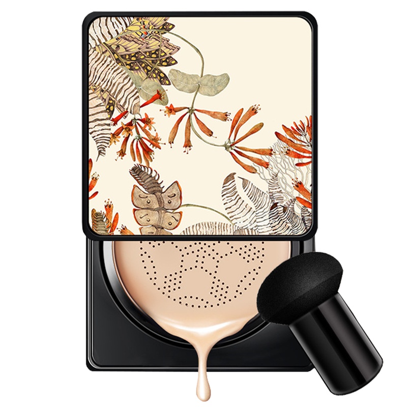 韩汝HANRU秘密花园蘑菇气垫BB霜 遮瑕轻透保湿粉底液 提靓肤色隔离霜