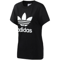 adidas阿迪达斯三叶草女装新款LOGO款运动休闲短袖T恤DX2322