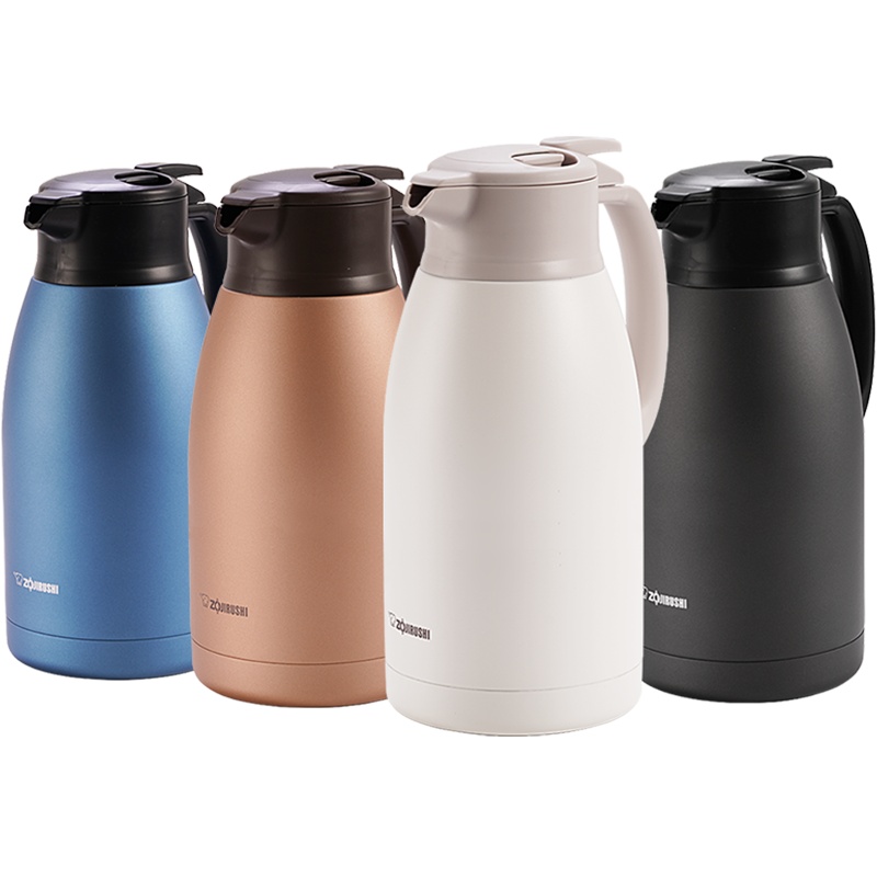 象印(ZO JIRUSHI) 不锈钢真空保温壶SH-HS19C大容量家用保温瓶热水瓶暖壶咖啡壶办公水壶 1.9L