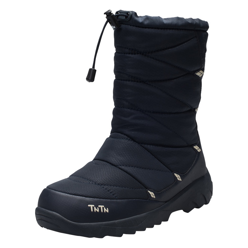进口3M新雪丽暖绒 女款海军蓝色雪地靴 锁温抗寒