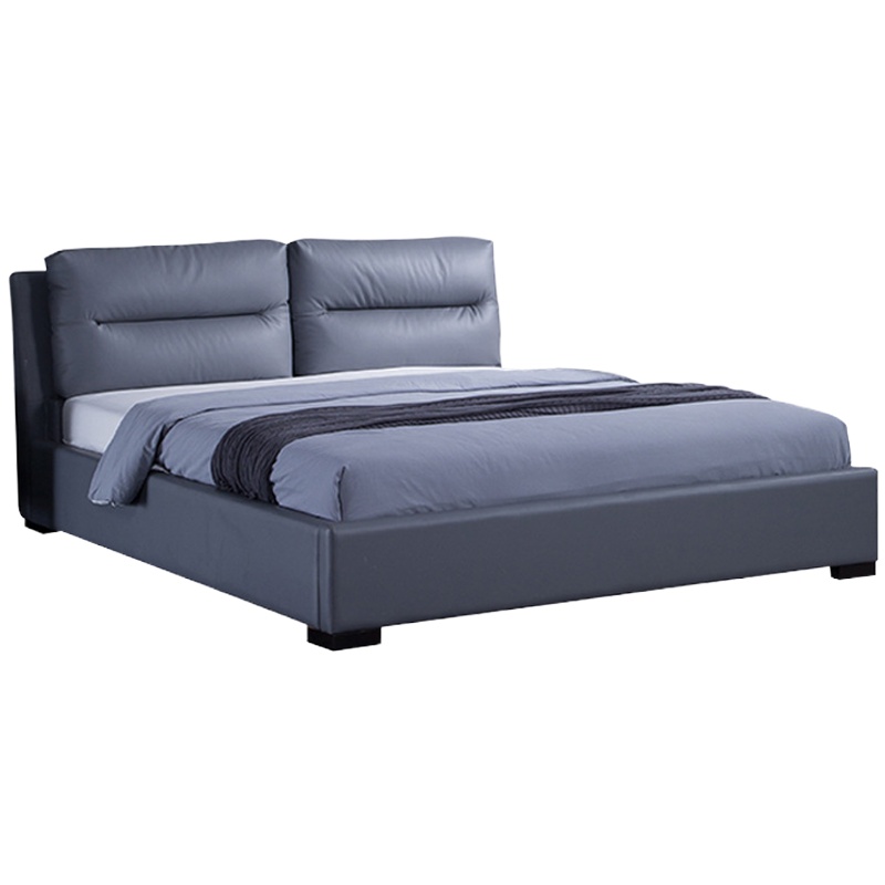 创世人 意式双人皮床简约现代北欧床主卧软床大气婚床1.5米