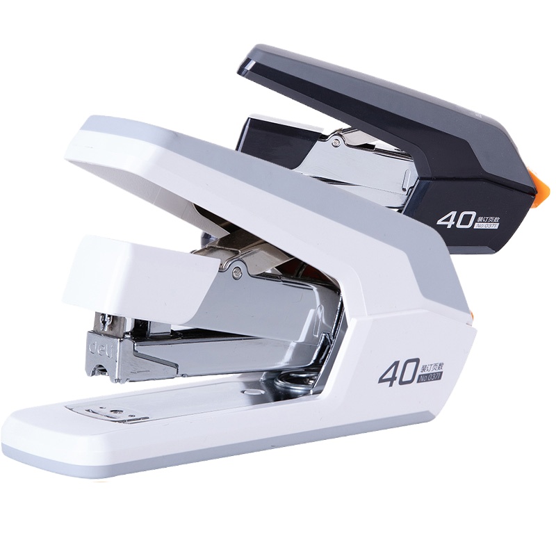 得力(deli) 省力型订书机12#钉 加厚型可钉50页 0371