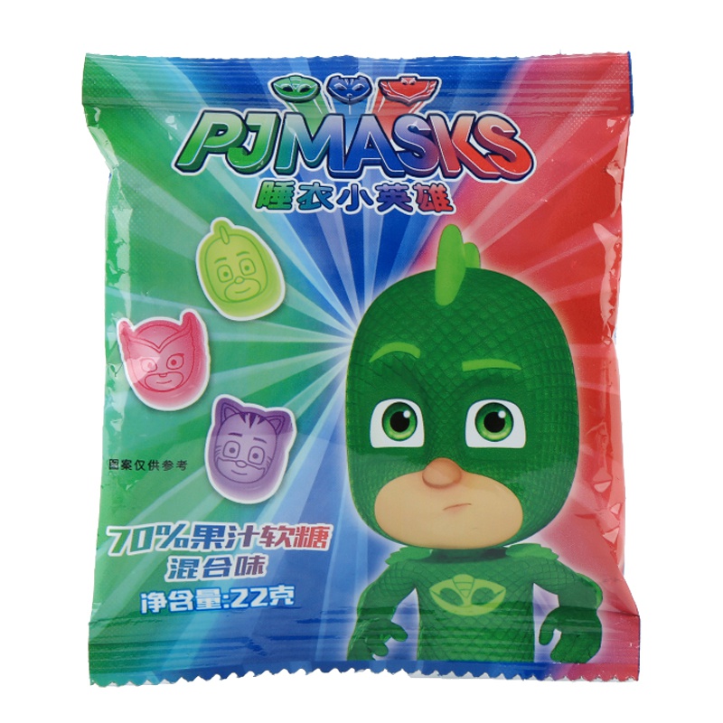 睡衣小英雄PJ Masks果汁软糖(混合味) 糖果 22克*1 袋装