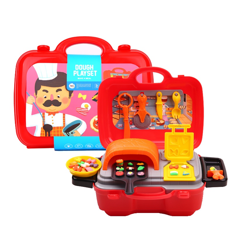 Joan Miro 美乐童年 儿童彩泥套装女孩橡皮泥手工泥 恐龙玩具彩泥面粉礼品套装 厨房烘焙