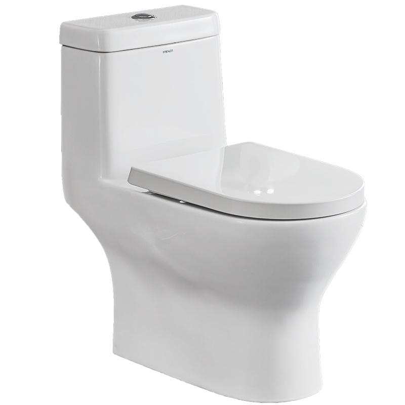 法恩莎卫浴350坑距喷射虹吸式家用静音连体式马桶全施釉坐便器FB1668