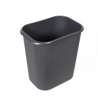 小号垃圾桶 办公室酒店家用无盖纸篓收纳桶 灰色