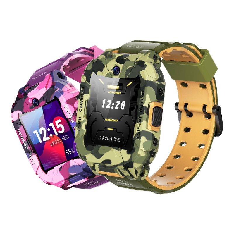 [新品]360儿童电话手表S2智能4G全网通视频通话学生初中生游泳防水定位手环男女孩学习机 琥珀黄