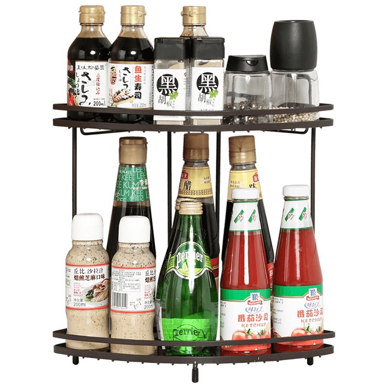 炊大皇(COOKER KING)巧收纳雅转角架ZJ01Y转角调料调味架三角架厨具用品收纳
