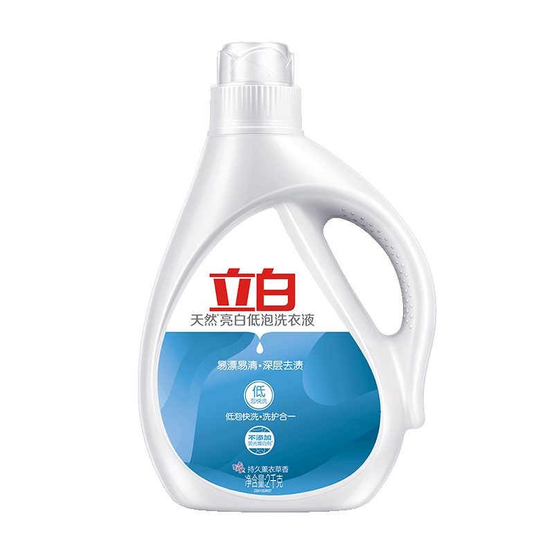 立白天然亮白低泡洗衣液2kg/瓶