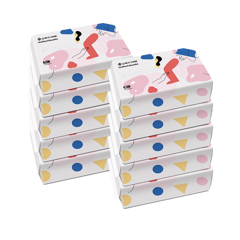 洁丽雅洗脸巾纯棉女一次性洁面巾毛巾宝宝婴儿美容巾棉柔巾10包装