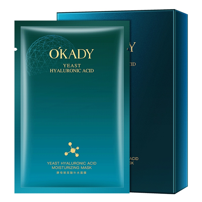 OKADY 酵母玻尿酸补水面膜10片