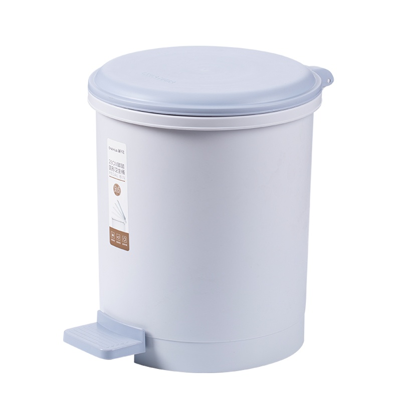 茶花垃圾桶家用大号有盖卫生间厨房脚踩创意客厅卧室脚踏式翻盖拉圾桶