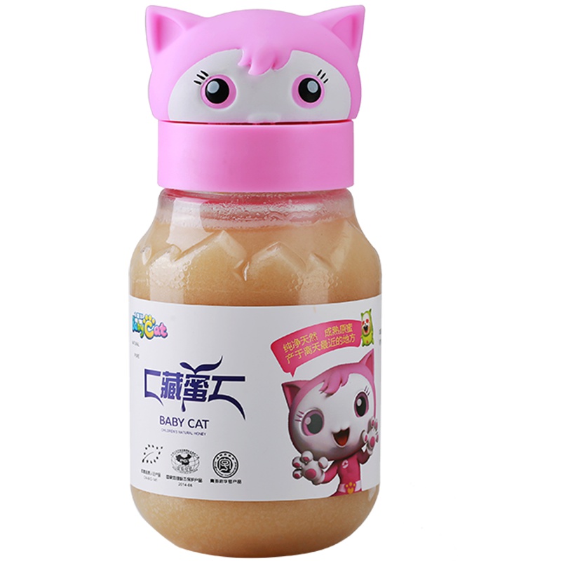 藏蜜 小童猫天然蜜460g粉瓶 农家自产正品儿童蜂蜜青藏高原成熟原蜜