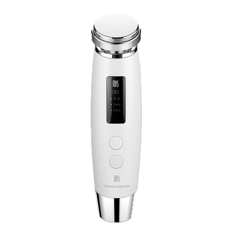 美克斯(MKS)美容仪脸部嫩肤提拉紧致家用精华面部皮肤清洁仪面膜超声波导入导出仪NV8529白色