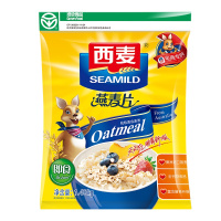 西麦纯燕麦片1480g/袋装 即食免煮 无蔗糖谷物早餐健康膳食纤维营养代餐