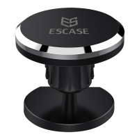 ESCASE 车载手机支架磁性 中控仪表台磁铁吸附汽车支架手机平板导航通用 直径5.5cm 吸力加强版 CH-11优雅黑