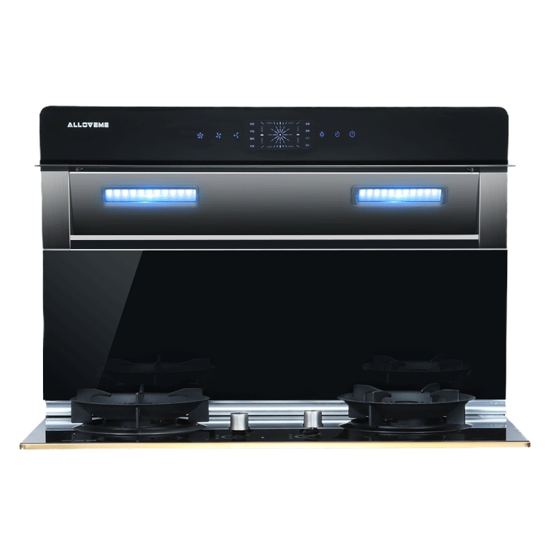 奥莱姆A01分体式集成灶自动清洗侧吸下排式油烟机 嵌入环保一体灶 单独烟机(体感+大吸力+自动清洗)液化气