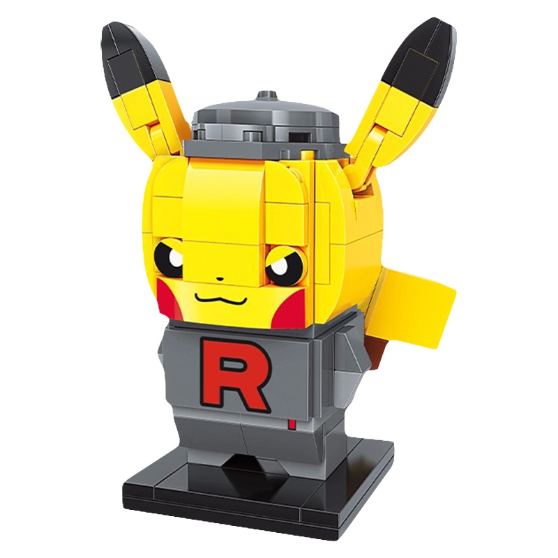 keeppley启蒙积木宝可梦皮卡丘拼装积木益智玩具比卡丘儿童男孩女孩公仔人偶