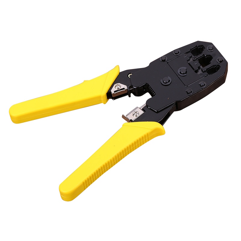 规格[390g 双色网络钳]高碳钢三用网格钳 网线绝缘压接钳网络端子压线钳