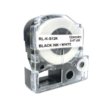 Offic 适用 锦宫SS12K标签色带(白底黑字/12mm)