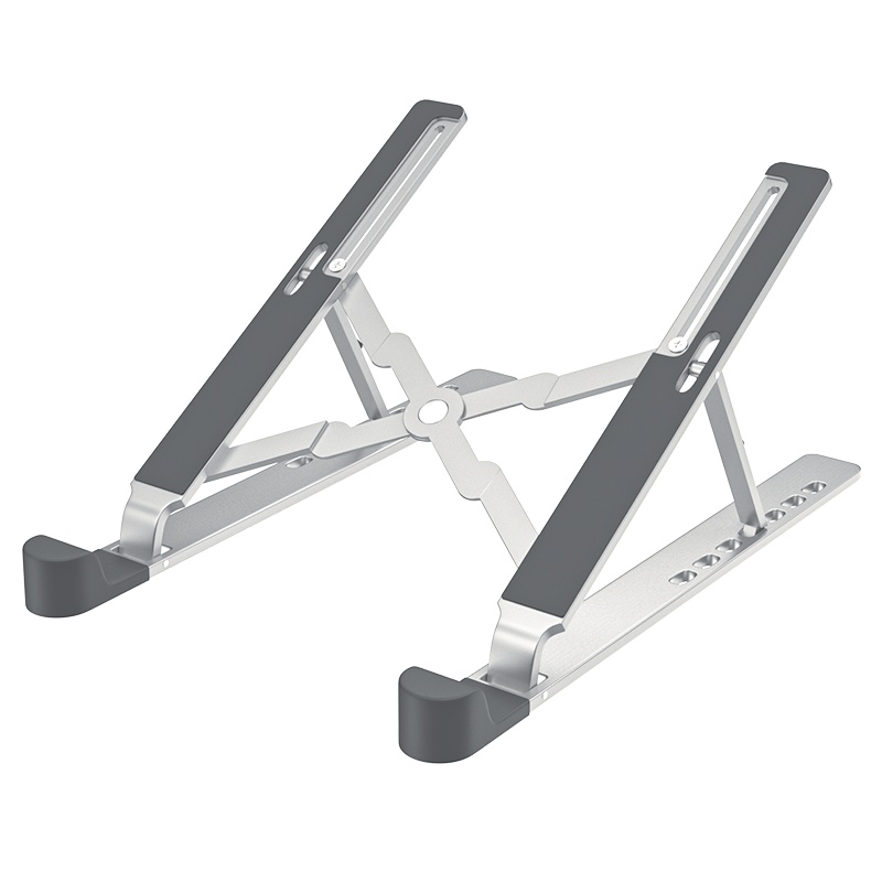 晶华 笔记本电脑支架/托架/底座/漆上桌 桌面增高托架散热器 折叠便携式苹果MacBook手提底座升降 黑色N553