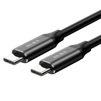 晶华 双头Type-C数据线 USB-C公对公3.1快充PD充电延长线 手机笔记本连接电视显示器黑色0.25米U921A