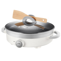 苏泊尔(SUPOR)电饼铛家用多功能可视电煮锅早餐机三明治机不粘煎烤机煎饼锅烙饼锅电饼档35mm加深烤盘JD28D609