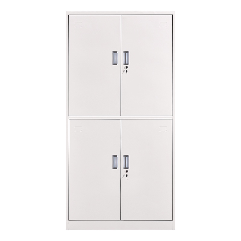 正斌钢制办公文件柜铁皮柜矮柜资料密码带锁凭证档案员工储物更衣柜子通双节文件柜