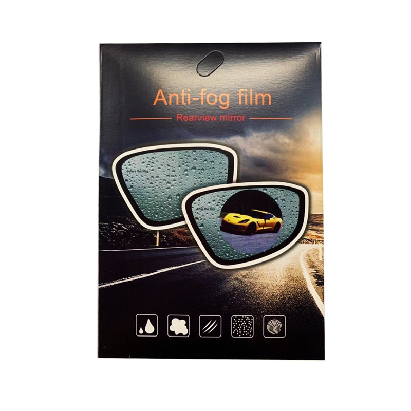 两片套装威士曼RACEMEN汽车后视镜防雨膜反光镜防雨膜倒车镜防雨膜玻璃贴膜防水膜防污防雾圆形95*95mm