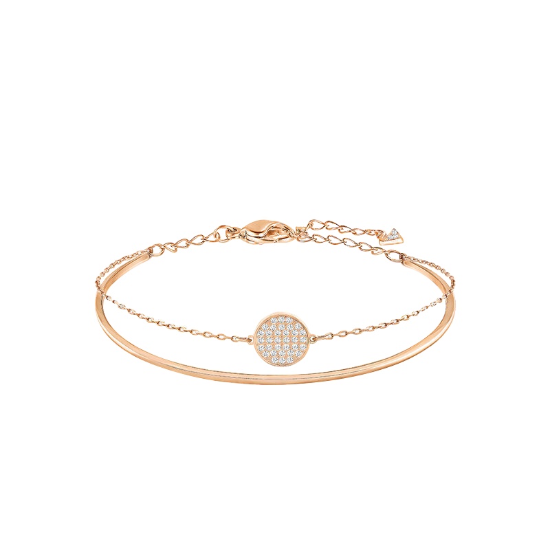 SWAROVSKI 施华洛世奇 GINGER 手镯 时尚百搭 镀玫瑰金色女士手链