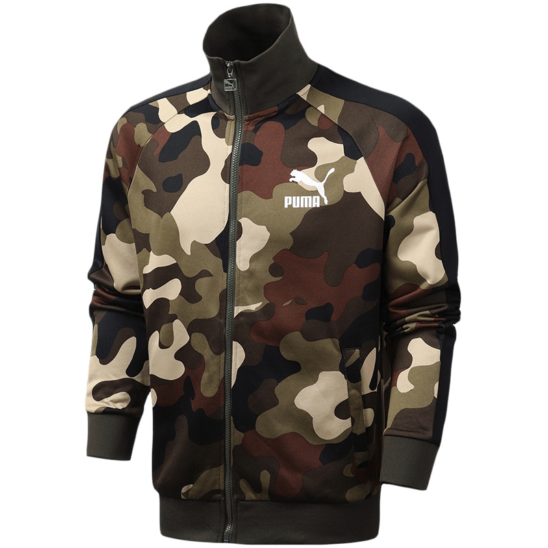 PUMA彪马男装运动服T7休闲针织夹克立领外套578331