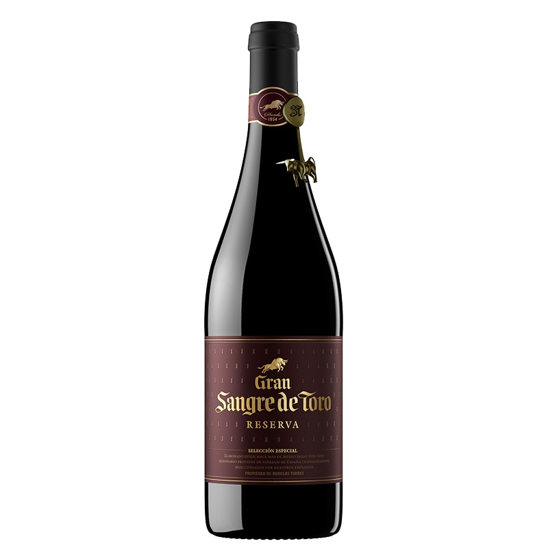 西班牙桃乐丝特选公牛血DO珍藏级14度单瓶装葡萄酒进口红酒(非原箱发货)