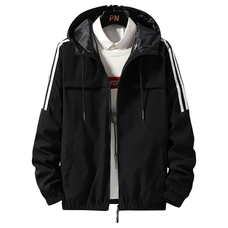 外套男春秋季新款男士薄款夹克潮流休闲运动百搭上衣服男装潮连帽. BLD603