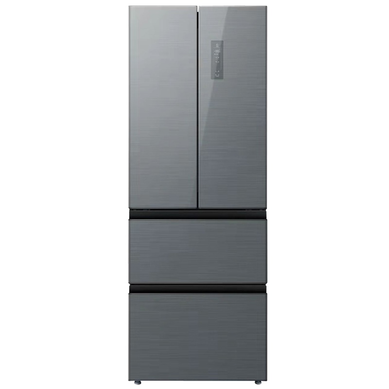 [离子净]美菱(MELING) 356升 多门冰箱 四开玻璃门变频风冷无霜节能低噪嵌入式家用法式电冰箱