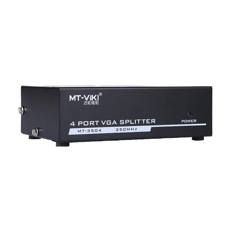 迈拓维矩(MT-viki) MT-3504 VGA(350MHz)分屏器1分16口分配器1进4出 350MHz