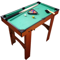 儿童台球桌大号室内家用标准成人宝宝美式桌球台男孩儿童亲子玩具 超大号木质台球桌