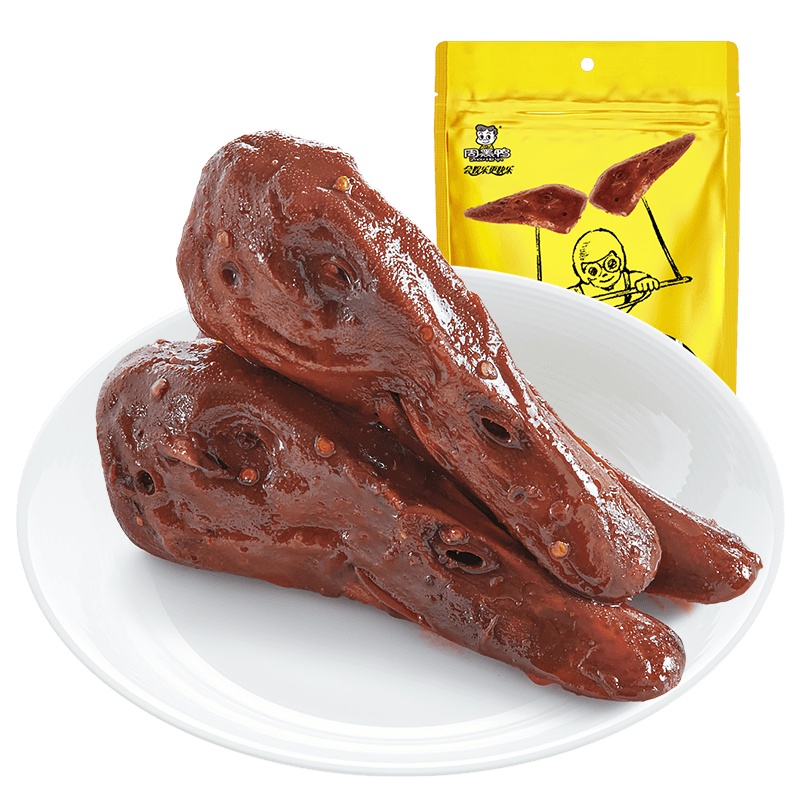 周黑鸭 卤鸭头 熟食卤味零食麻辣小吃 真空小包装198g