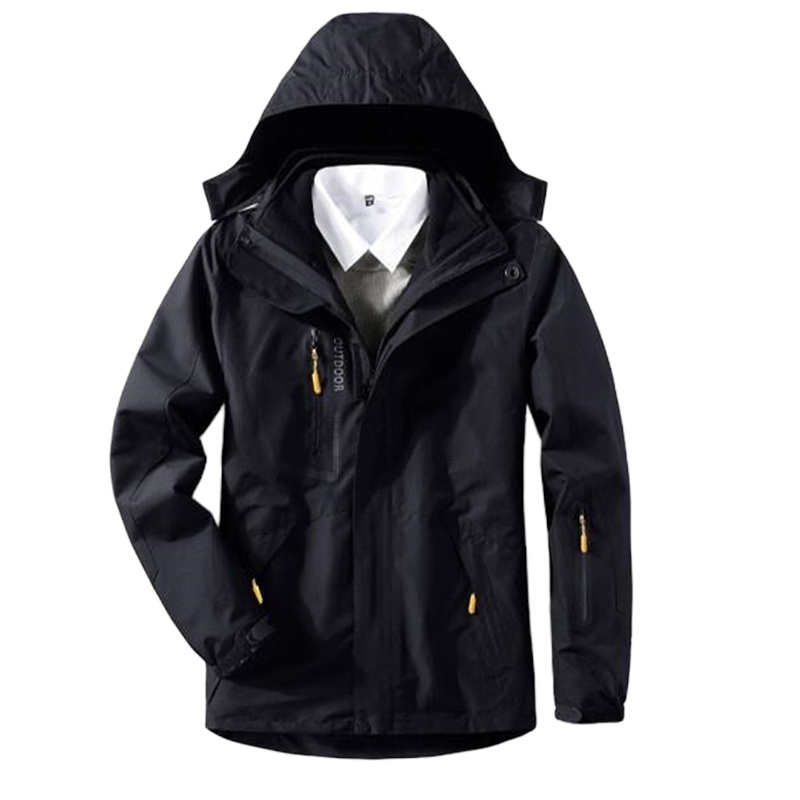 宏达鹿 秋冬季可拆卸 冲锋衣 暖透气抓绒内胆