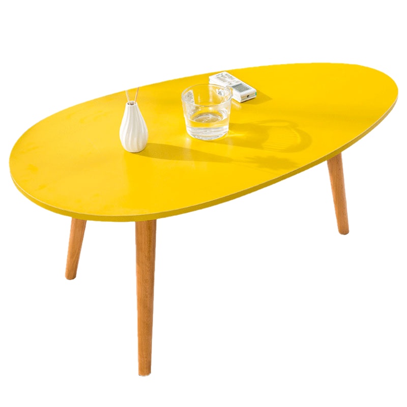 弘拜 茶几椭圆形圆茶桌 简约现代沙发边柜 边几角几迷你茶几大理石纹小户型茶几